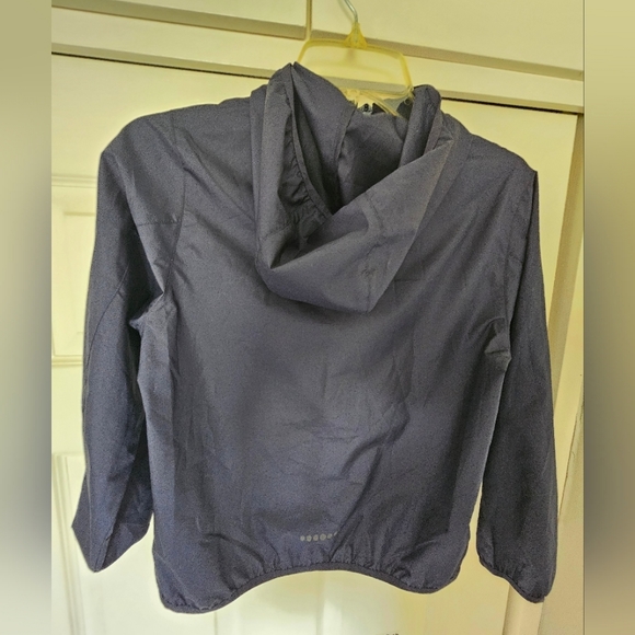 Uniqlo Boys Pocketable Parka UPF 50+. Navy Blue - Picture 3 of 4